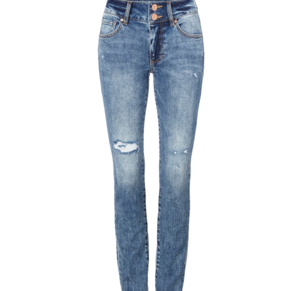 EUC CAbi Cinch Skinny Jeans - Size 6 #4153 Adventure Wash